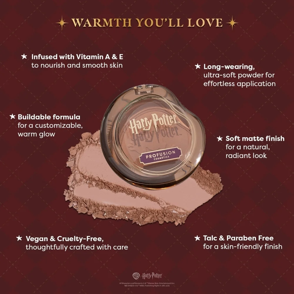 NEW Profusion Harry Potter Chocolate Frog Bronzer Powder Soft Matte Buildable